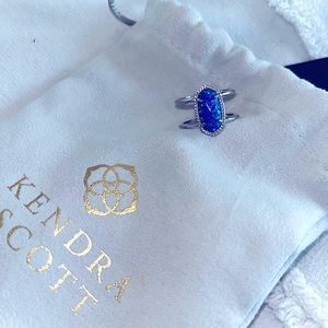 Kendra Scott ring iridescent blue size 7